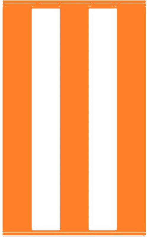 825-5 Toalla marinera con rayas naranjas.