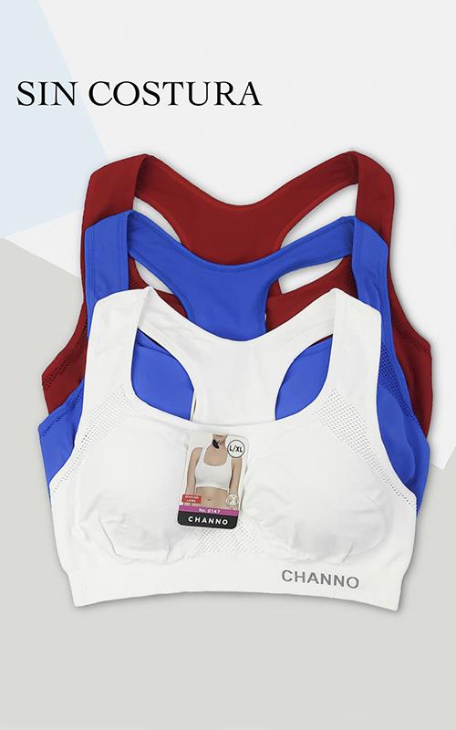 0147 Sujetador deportivo con relleno.