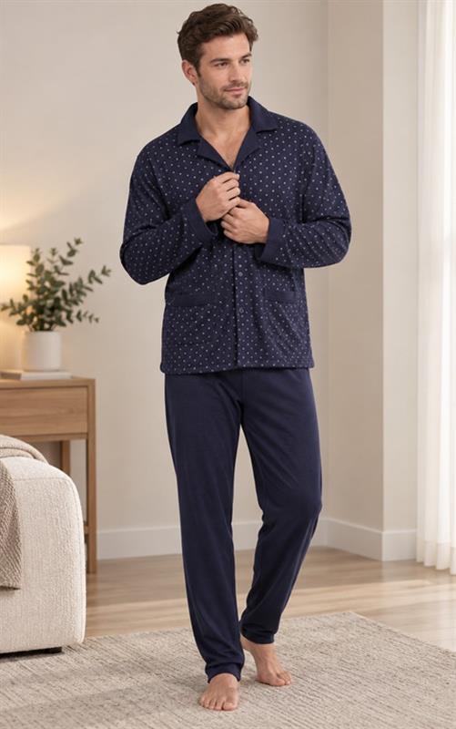 016-88 Pijama afelpado abierto para hombre.