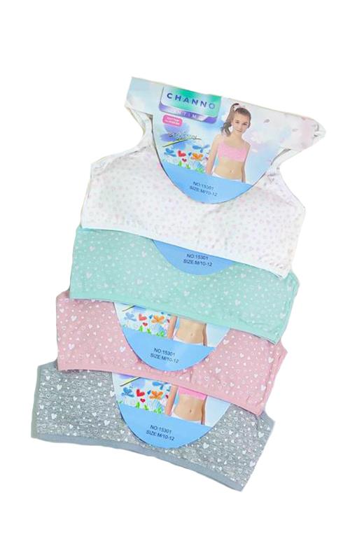 15301 Top juvenil estampado para primeras puestas.