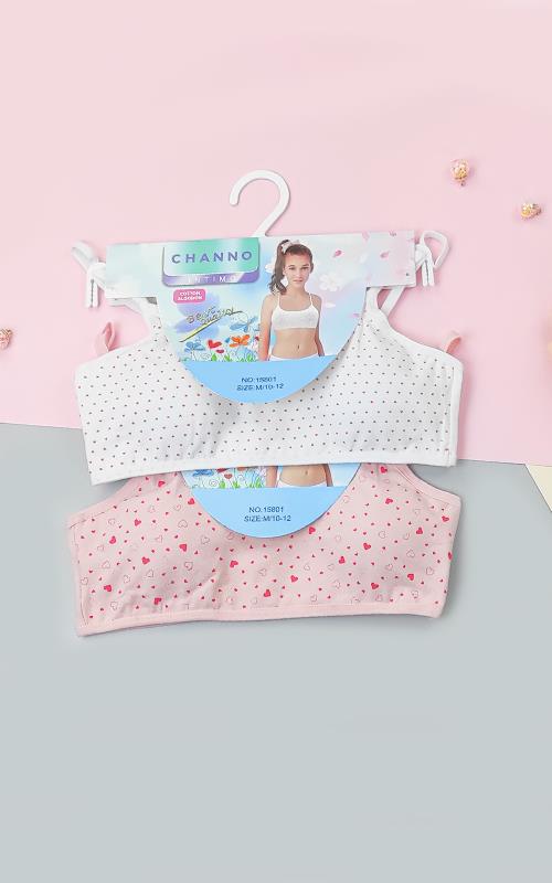 15801 Top en algodón estampado para niñas.