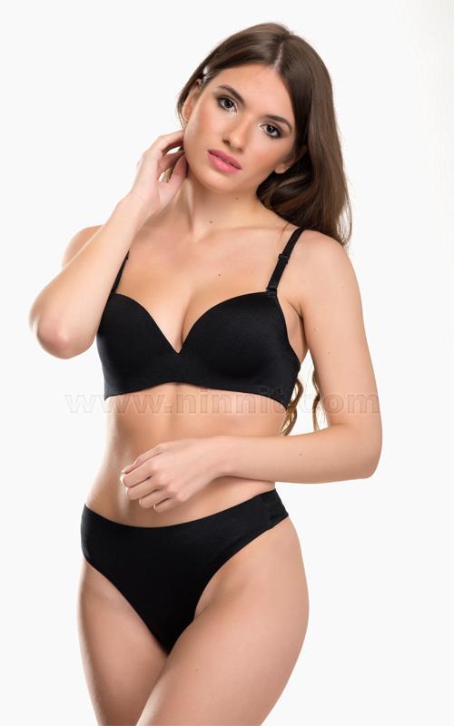 C360-1 Conjunto sujetador push up y braga tanga