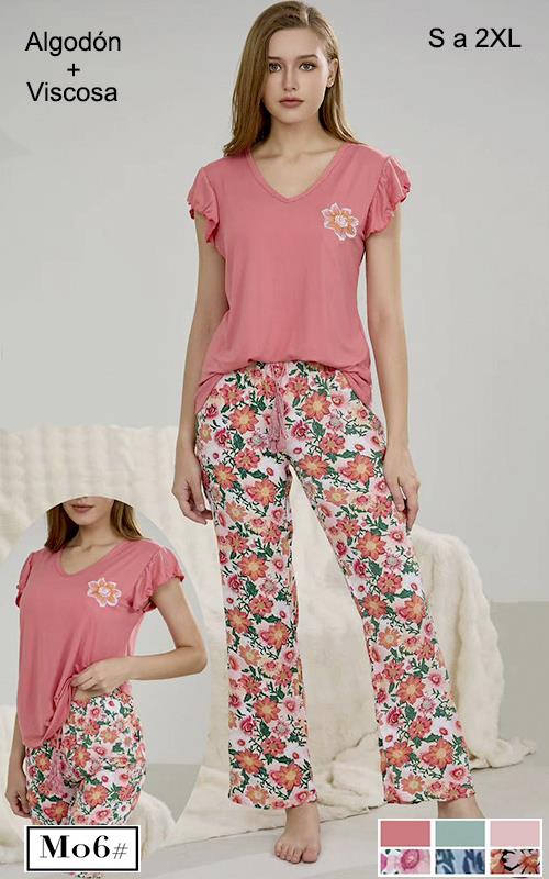 M06 Pijama fino de entretiempo para mujer.