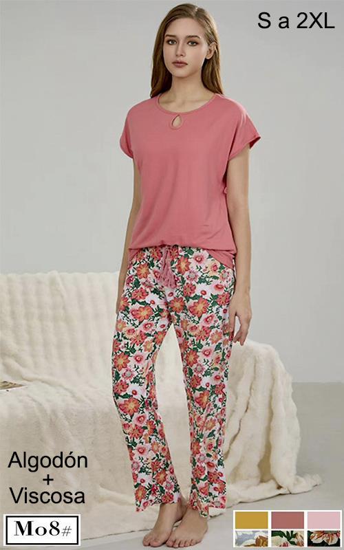 M08 Pijama fino juvenil de entretiempo para mujer.