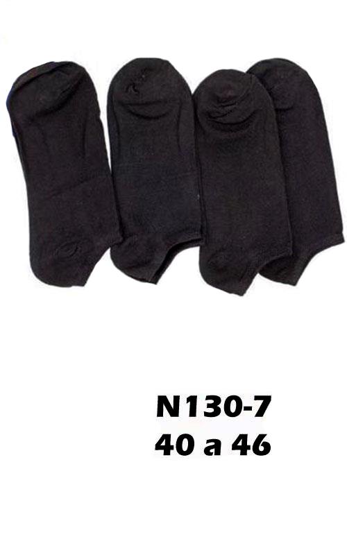 N130-7 Tobillero invisible para hombre en algodón