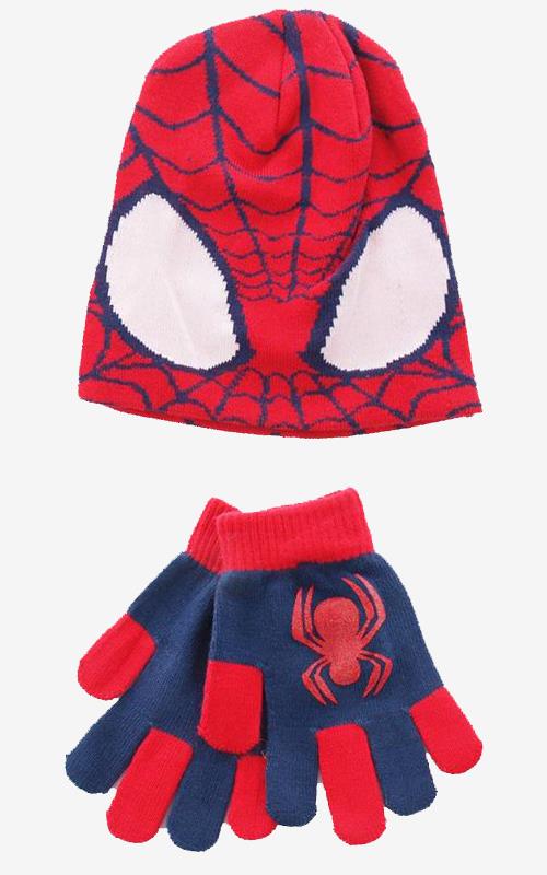 8088 Conjunto de gorro y guantes hombre araña