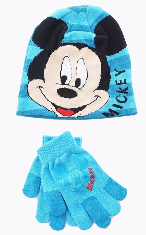 8091 Conjunto Mickey de gorro y guantes