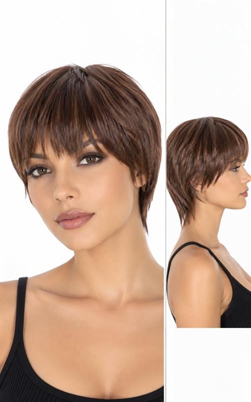 217A Peluca estilo corto para mujer.
