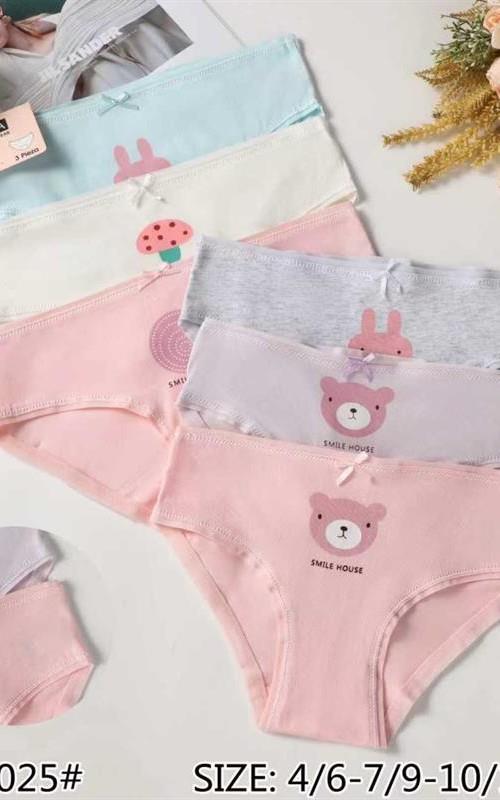 22025 Braga infantil para niña en algodón