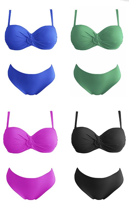3265 Bikini palabra de honor 
