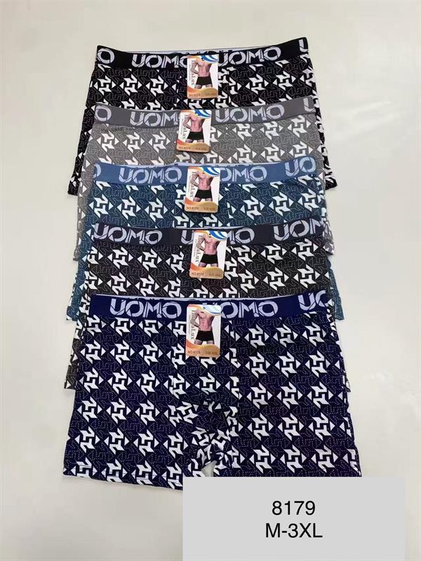 8179 Bóxer UOMO de algodón con dibujo para hombre