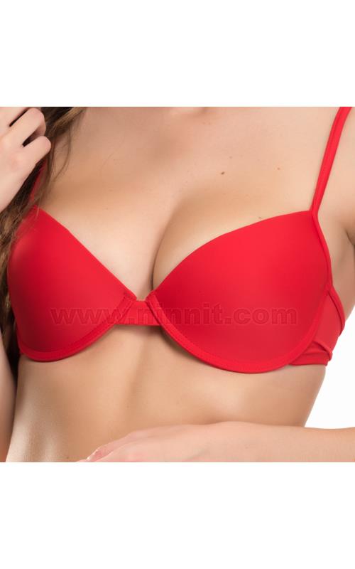 S0711R Sujetador rojo con push up