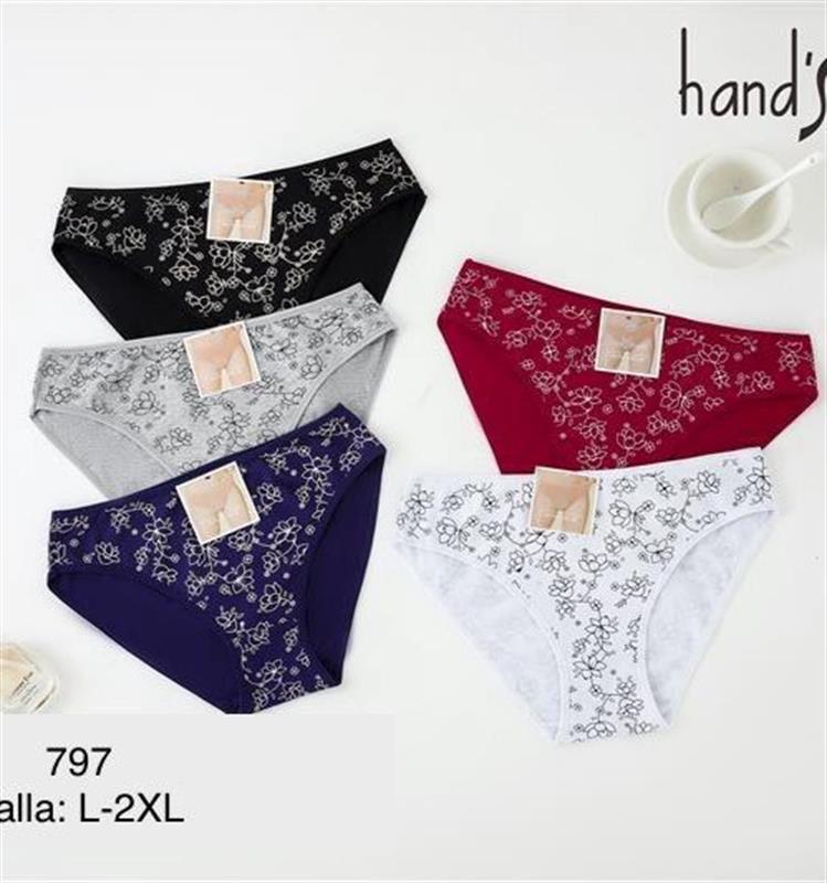 797 Braga en algodón, estampada con dibujos.