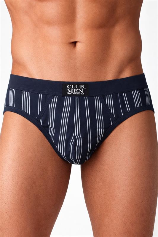8134 Slip de corte clásico en algodón para hombre.
