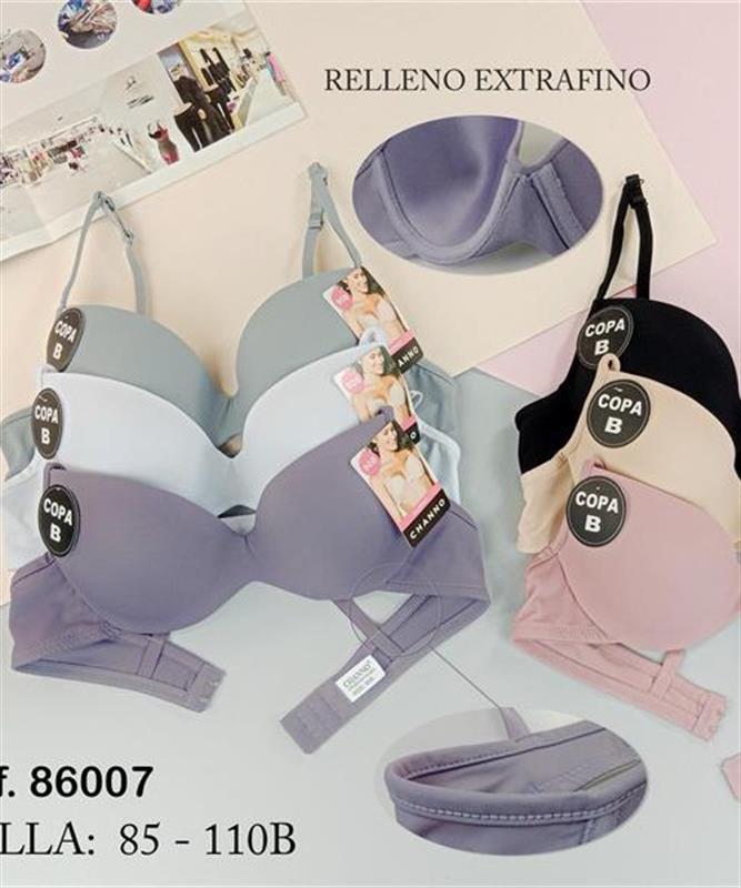 86007 Sujetador básico con relleno extrafino.