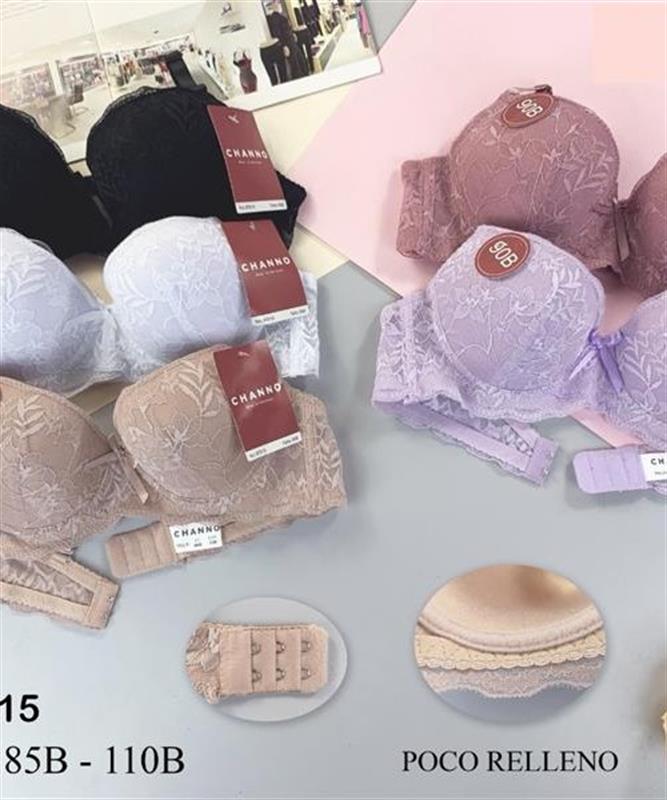 87015 Sujetador de encaje con poco relleno.