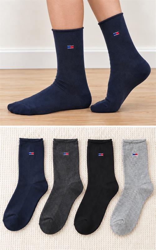 8741-18 Calcetines de hombre sin goma de algodón al por mayor
