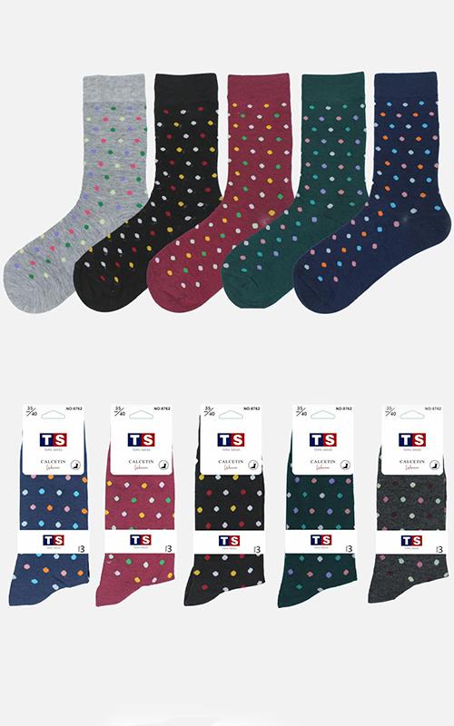 8762-10 Calcetín de vestir en algodón para mujer.