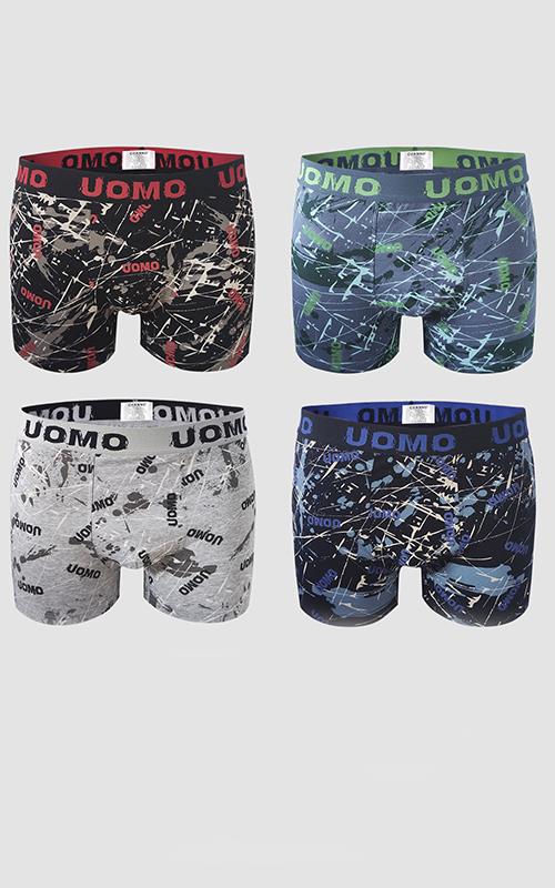 94098 Bóxer para hombre en algodón con estampado