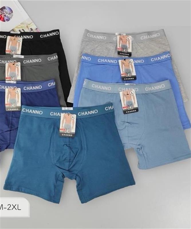 9492 Bóxer de algodón acabado en liso para hombre