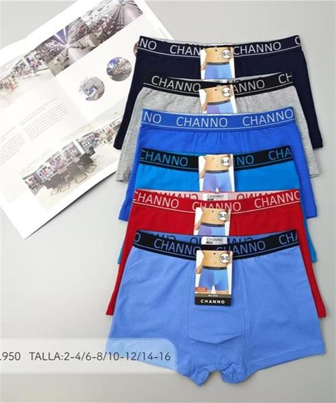 950 Bóxer infantil de algodón para niños y cadetes.