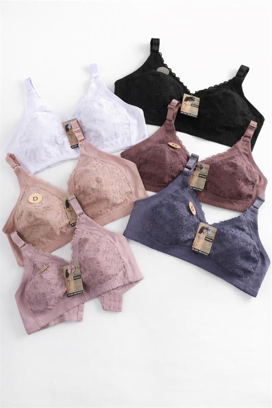 97026 Sujetador sin aro y con encaje copa D