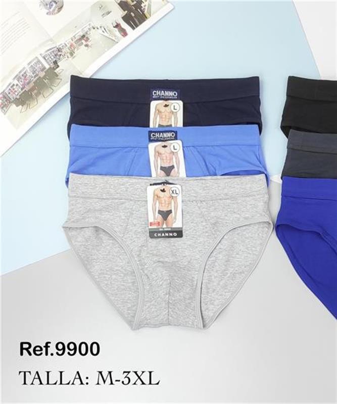 9900 Slip de algodón para hombre.