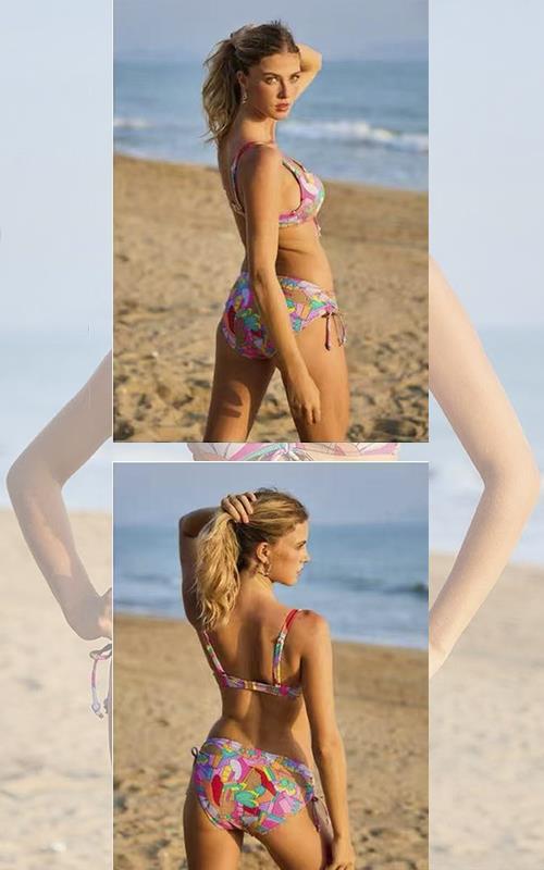 EY7321 Bikini juvenil estampado.