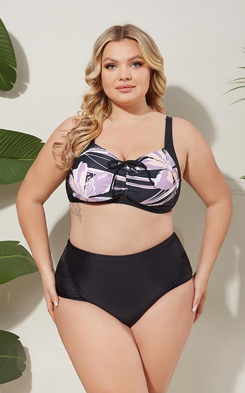 FH3117 Bikini clásico, estampado y con braga alta.