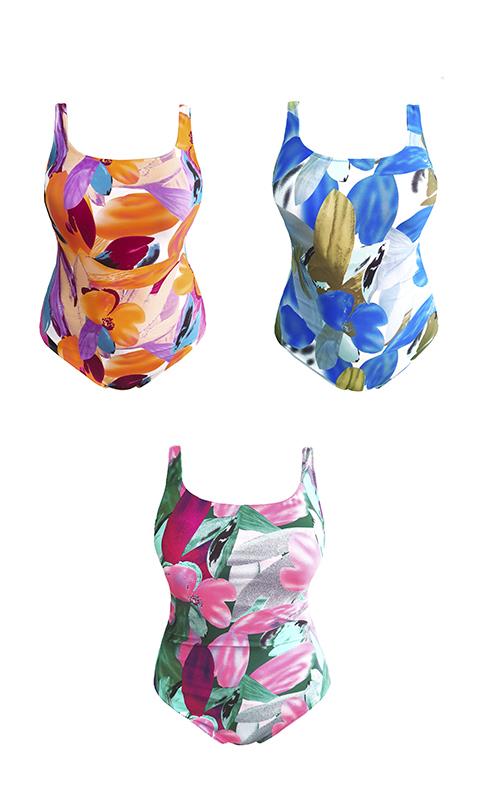 3299 Bañador estampado para señora.