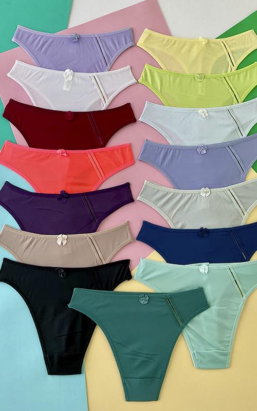 T332 Tanga con colores lisos
