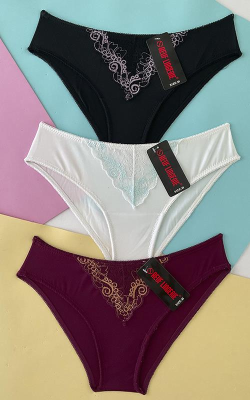 B6312 Bragas señora licra con encaje 