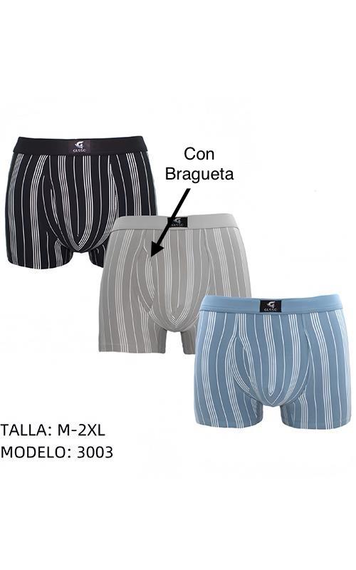 3003 Calzoncillo bóxer con apertura.