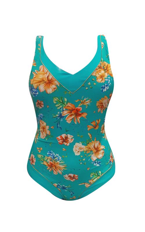LS2222 Bañador estampado de corte clásico