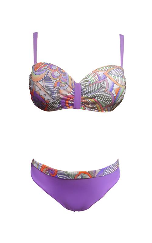 LS2293 Bikini palabra de  honor con relleno.