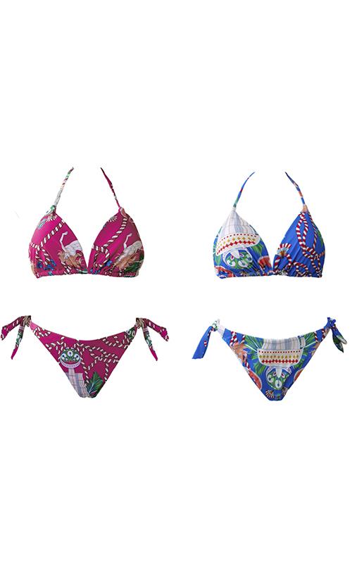 LS23051Bikini juvenil estampado.