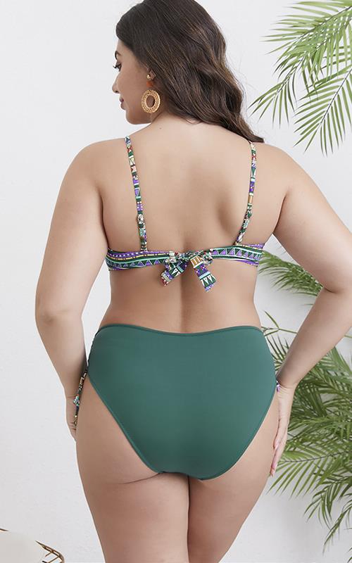 LS2405 Bikini palabra de honor con braga alta.