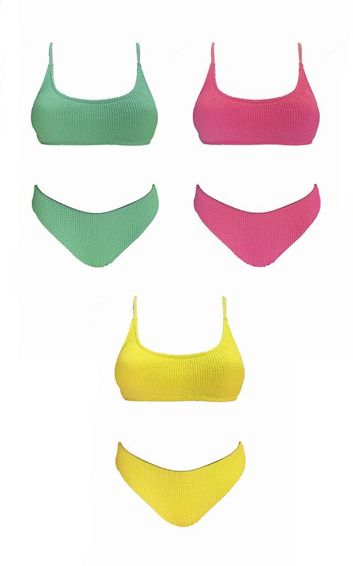 LS2427 Bikini juvenil drapeado toalla.