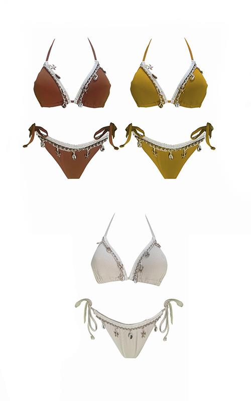 LS2436 Bikini juvenil con colgantes.