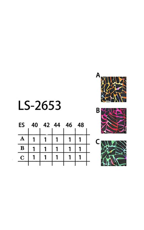 2653 Bikini estampado con aro y braga alta moldeadora