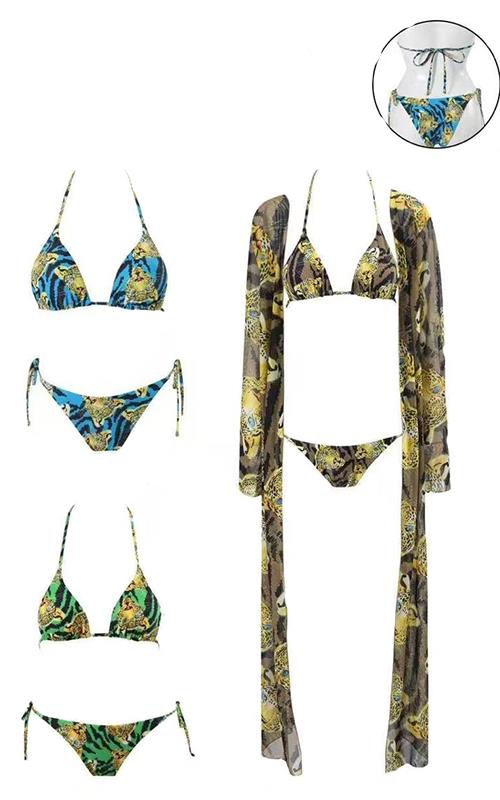 MP5050 Conjunto de bikini juvenil estampado.