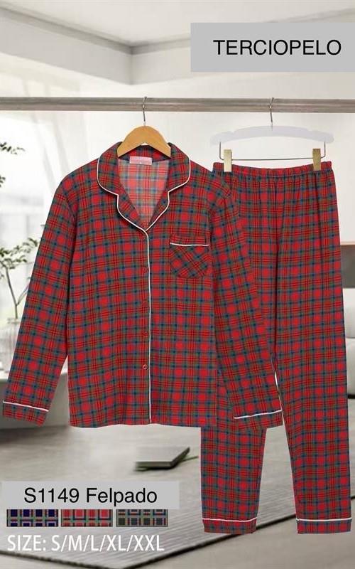 S1149 Pijama de terciopelo 