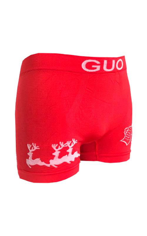 SD08 Bóxer rojo para hombre en microfibra