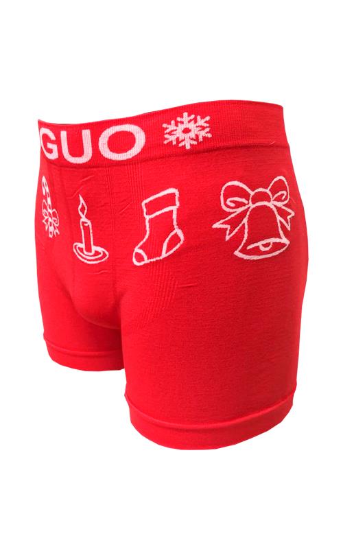 SD14 Bóxer rojo para hombre en microfibra