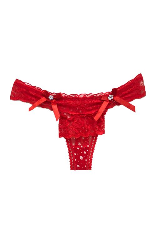 T5565 Tanga rojo para navidad