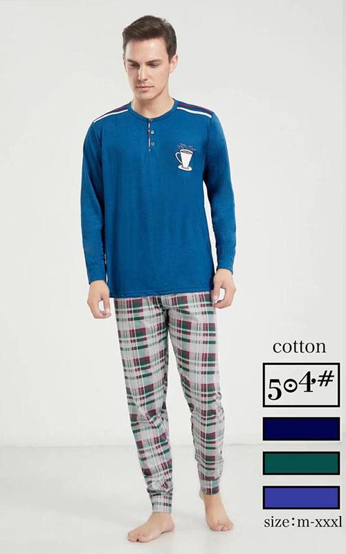 504 Pijama de entretiempo para hombre, " Coffe "