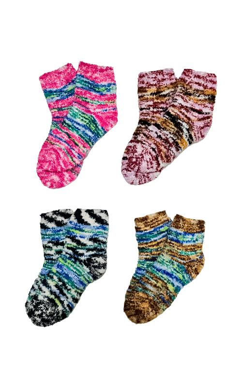 Z0011 Calcetines niño de chenilla estampado