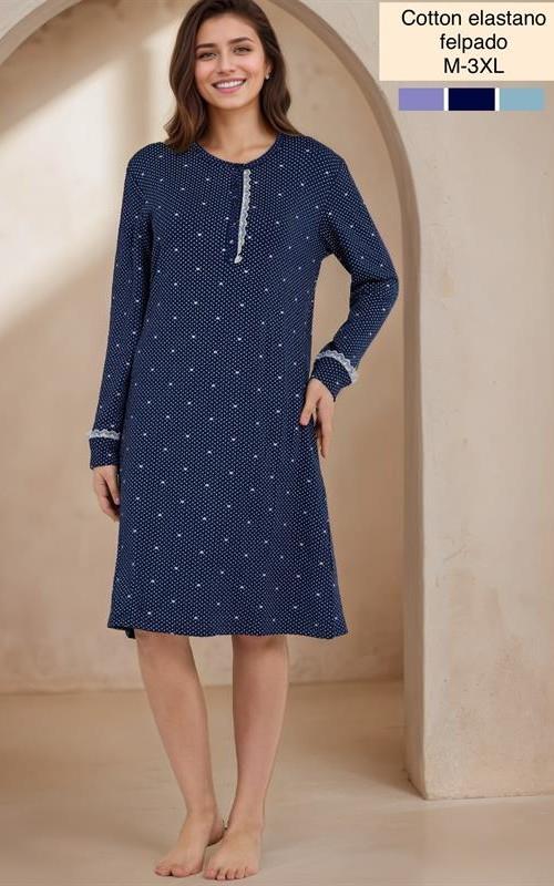 M156 Camisón afelpado para mujer