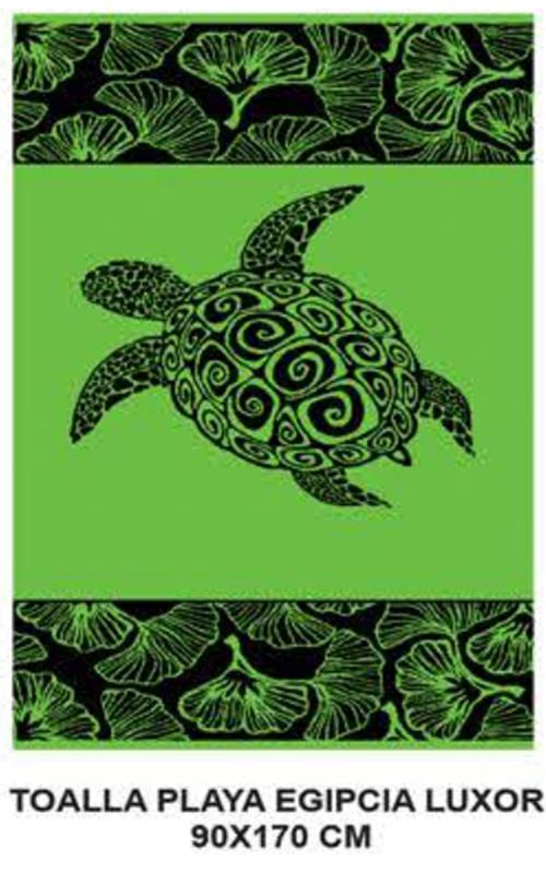 480-23 Toalla de playa estampada " Tortuga " 